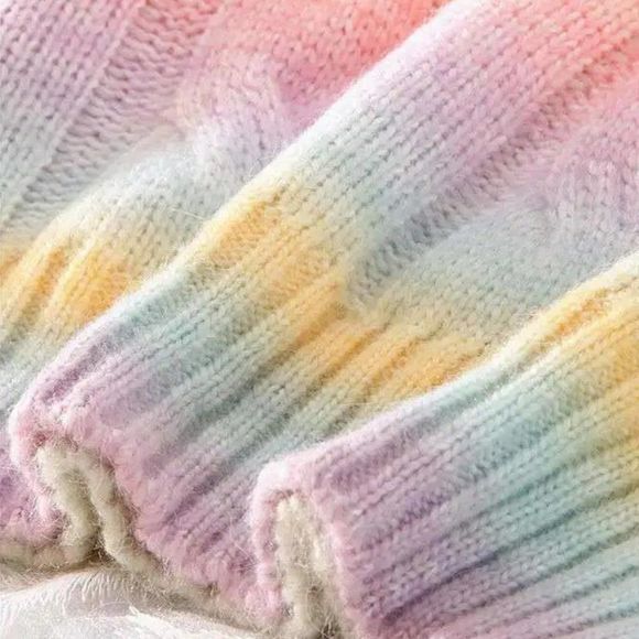 Ombre Rainbow Knit Sweater - Picture 3 of 4